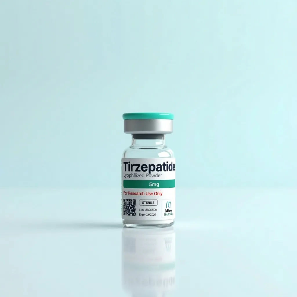Tirzepatide vial, available in India with free shipping