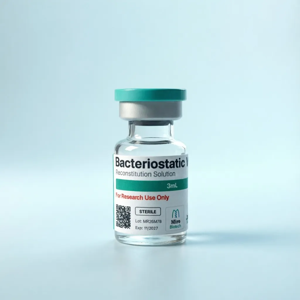 Bacteriostatic Water 3mL | Sterile Reconstitution Solution